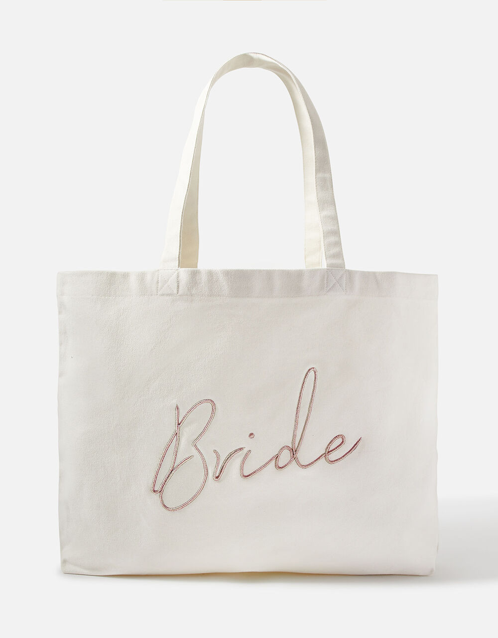 Bride embroidered shopper bag