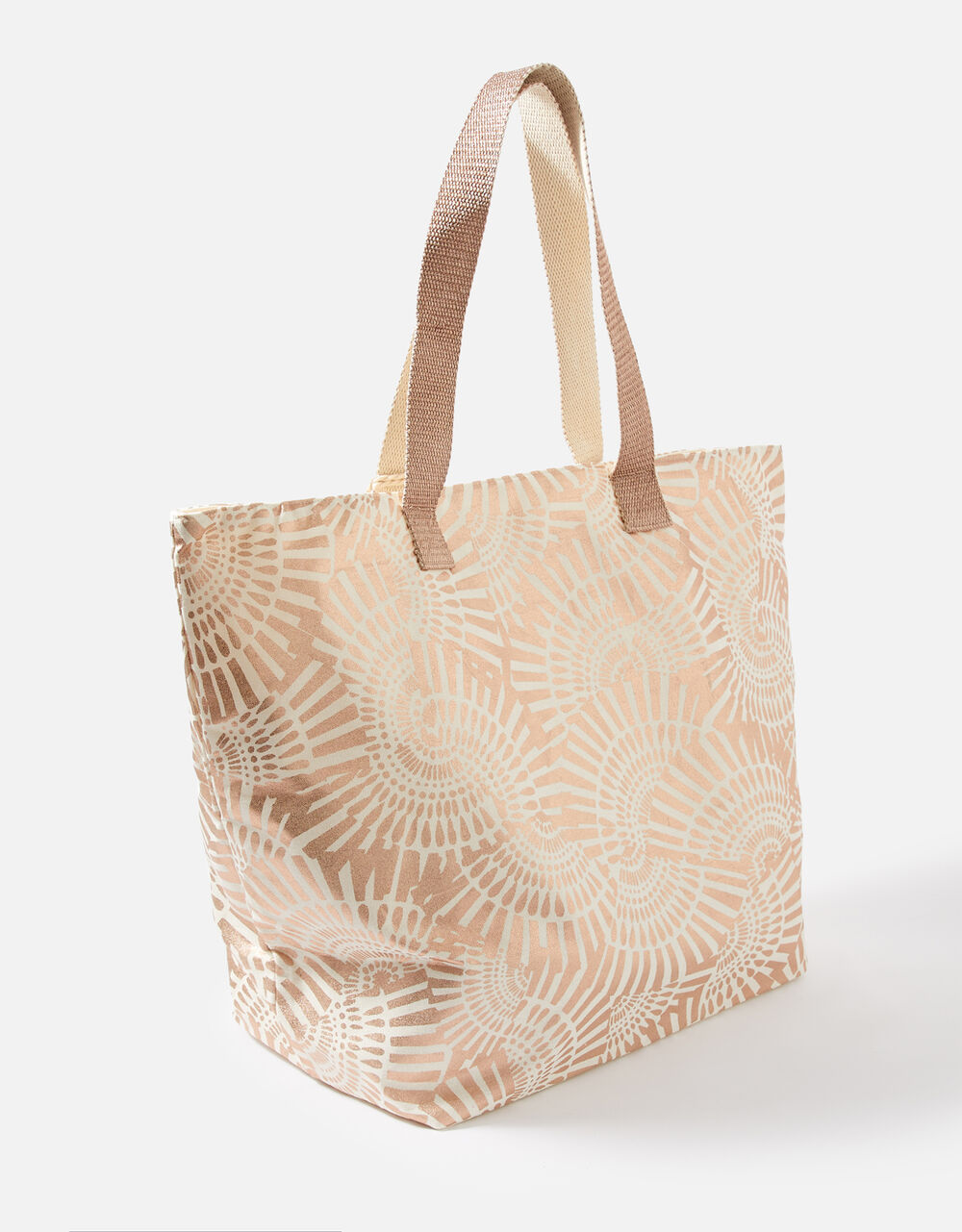 Mia metallic shell print tote bag - Image 3
